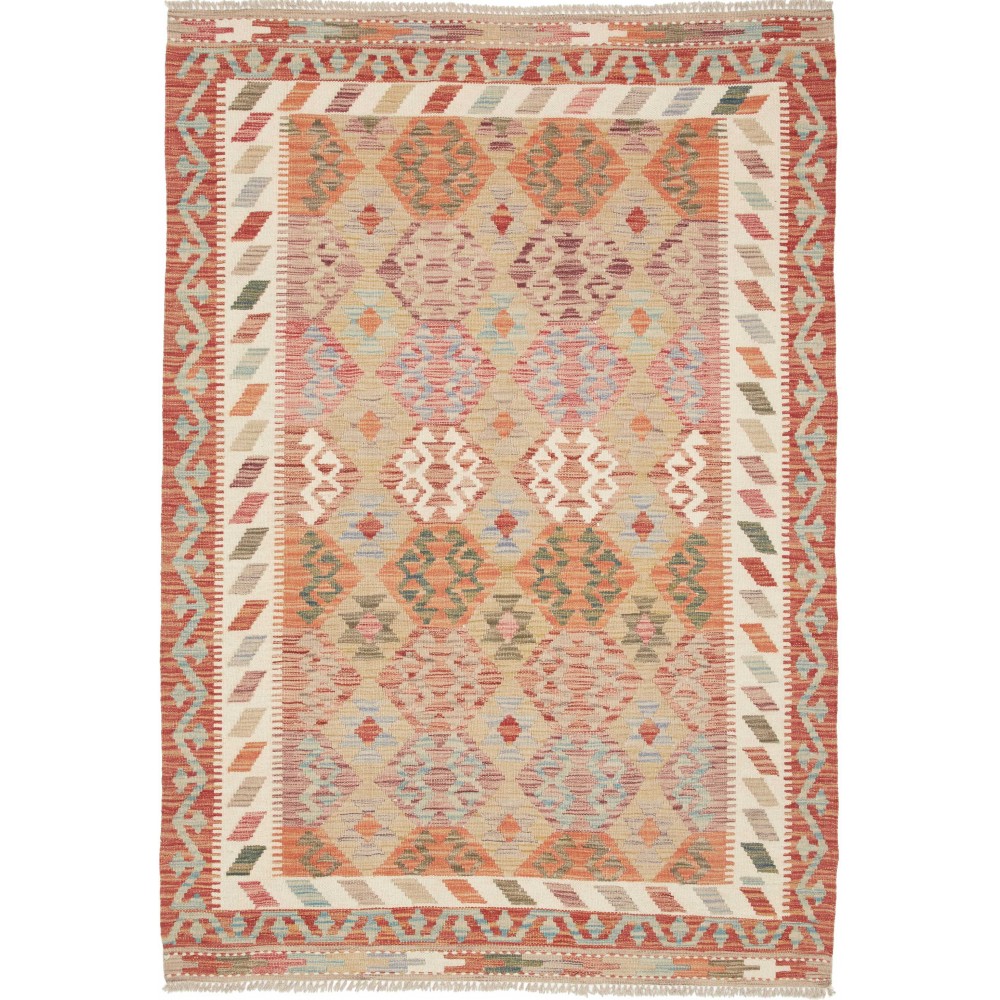 Tappeto Kilim Afghanistan marrone 127x180