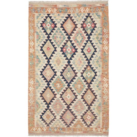 Tappeto Kilim Afghanistan marrone grigio 118x196