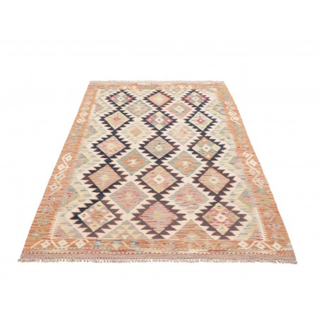 Tappeto Kilim Afghanistan marrone grigio 118x196