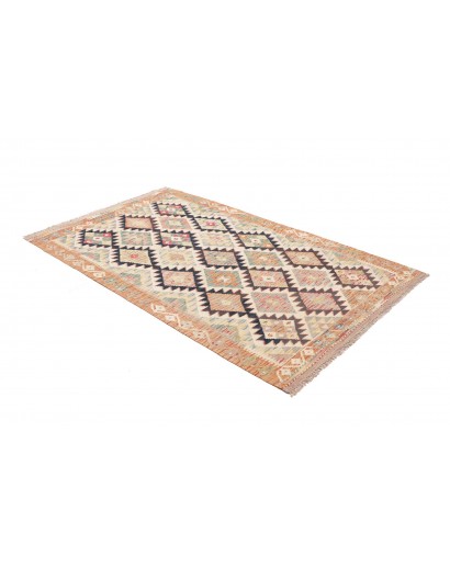 Tappeto Kilim Afghanistan marrone grigio 118x196