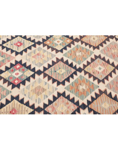 Tappeto Kilim Afghanistan marrone grigio 118x196