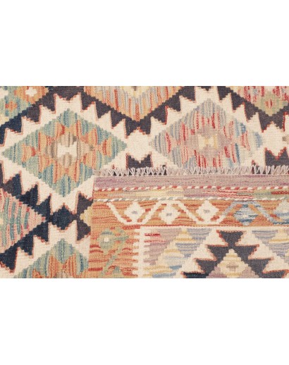 Tappeto Kilim Afghanistan marrone grigio 118x196