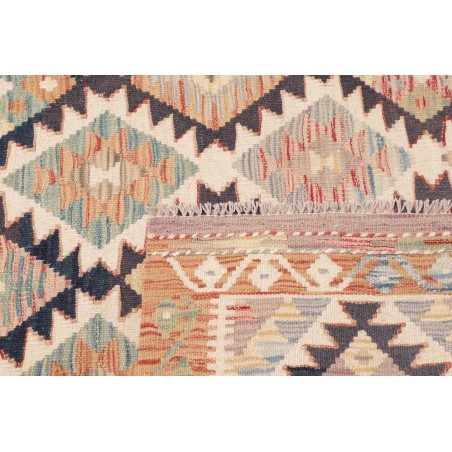 Tappeto Kilim Afghanistan marrone grigio 118x196