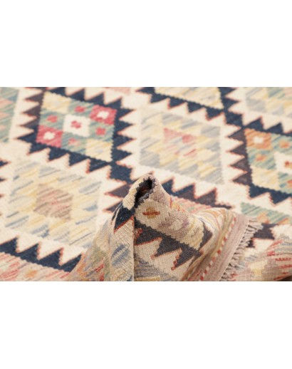 Tappeto Kilim Afghanistan marrone grigio 118x196