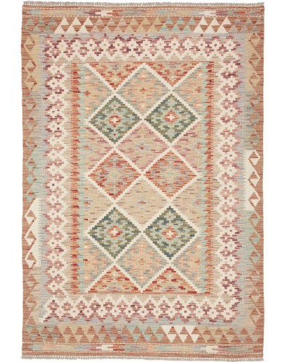 Tappeto Kilim Afghanistan marrone 123x178