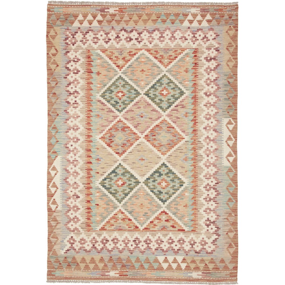 Tappeto Kilim Afghanistan marrone 123x178