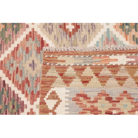 Tappeto Kilim Afghanistan marrone rosso 122x177