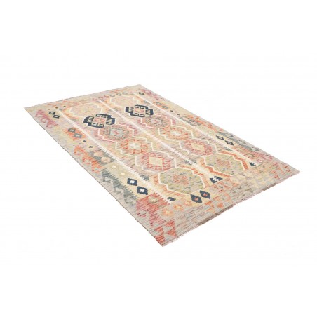 Tappeto Kilim Afghanistan beige grigio 122x189