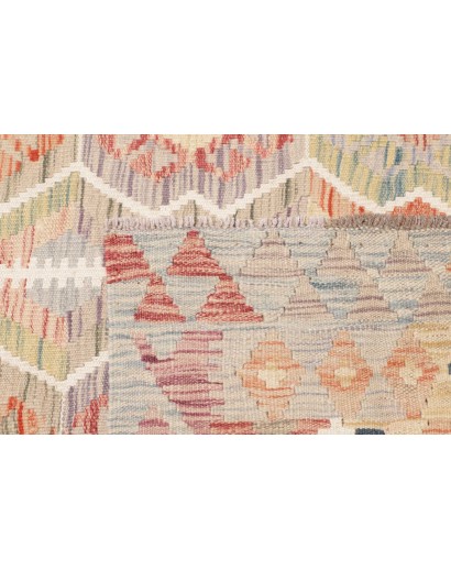 Tappeto Kilim Afghanistan beige grigio 122x189