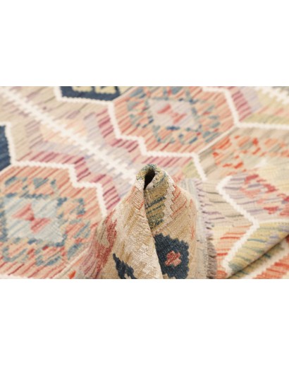 Tappeto Kilim Afghanistan beige grigio 122x189