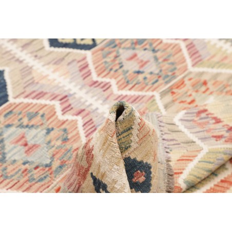 Tappeto Kilim Afghanistan beige grigio 122x189