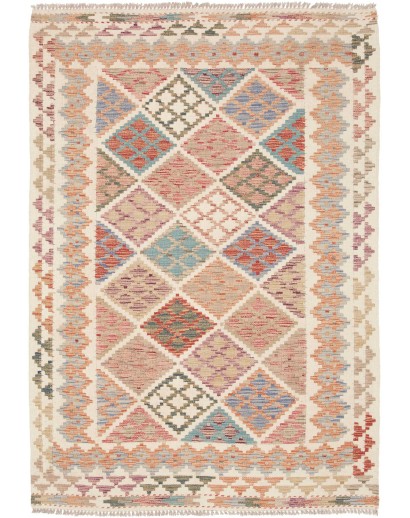 Tappeto Kilim Afghanistan beige marrone 125x180