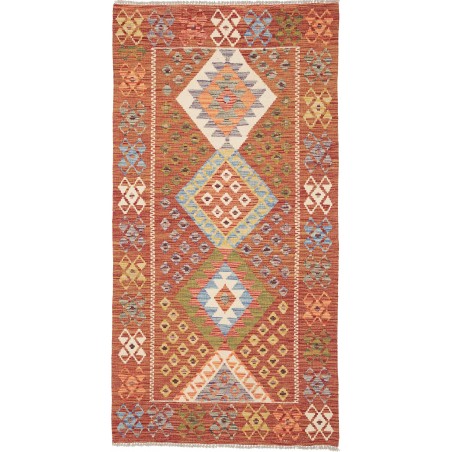 Tappeto Kilim Afghanistan rosso 100x194