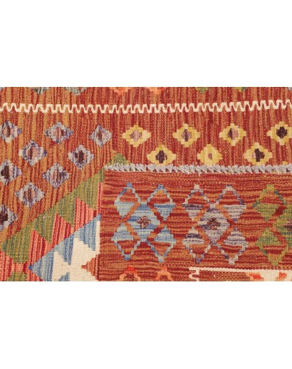 Tappeto Kilim Afghanistan rosso 100x194