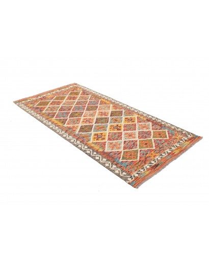 Tappeto Kilim Afghanistan marrone grigio 107x199