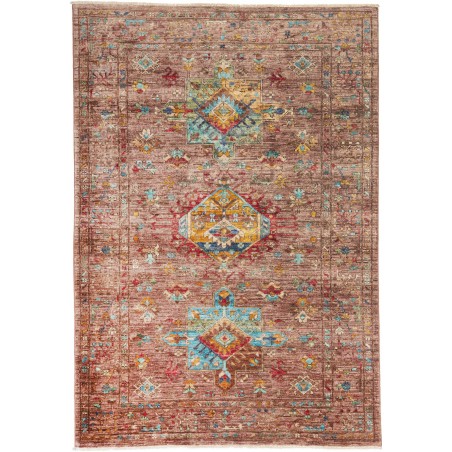 Tappeto Tribal Pakistan marrone bianco 102x150