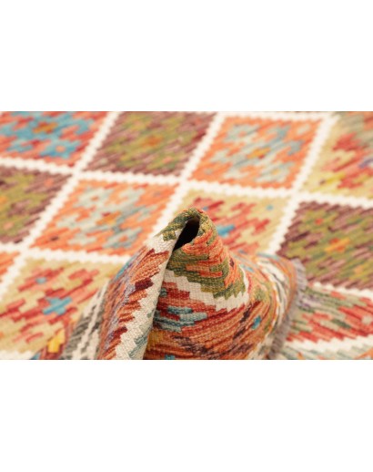 Tappeto Kilim Afghanistan marrone grigio 107x199