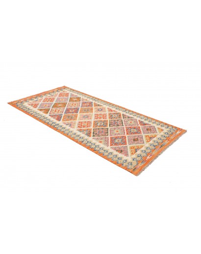 Tappeto Kilim Afghanistan marrone azzurro 106x209