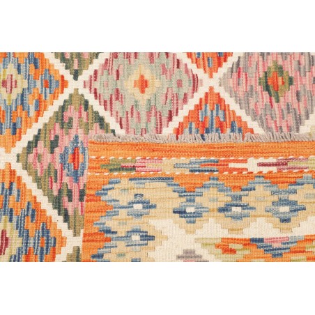 Tappeto Kilim Afghanistan marrone azzurro 106x209