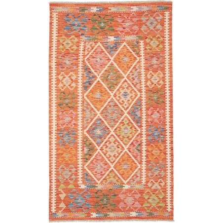 Tappeto Kilim Afghanistan arancione 110x202