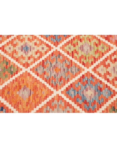 Tappeto Kilim Afghanistan arancione 110x202