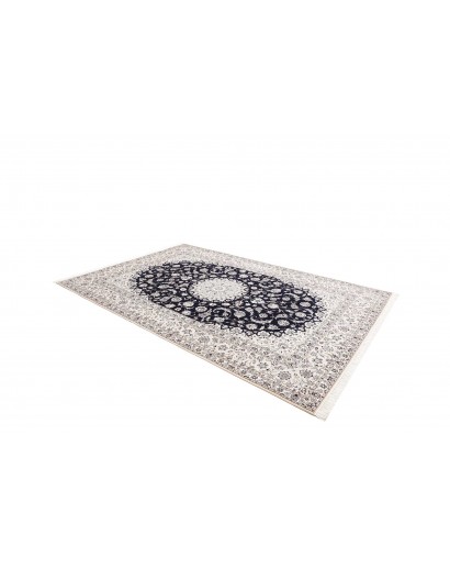Tappeto Nain 6La Persia bianco blu 211x317