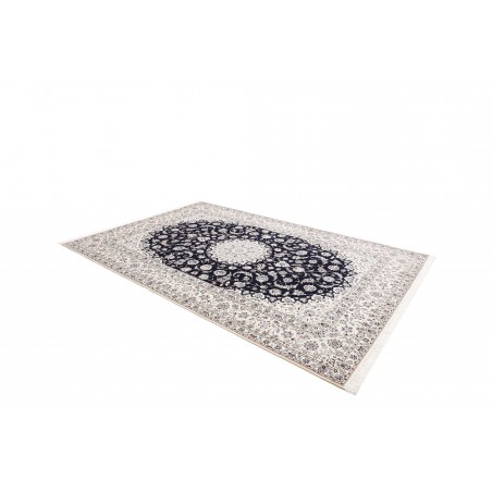 Tappeto Nain 6La Persia bianco blu 211x317