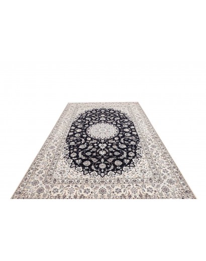 Tappeto Nain 6La Persia bianco blu 211x317