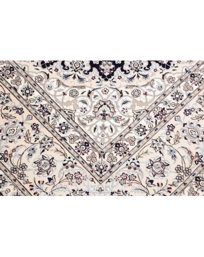 Tappeto Nain 6La Persia bianco blu 211x317