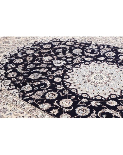 Tappeto Nain 6La Persia bianco blu 211x317