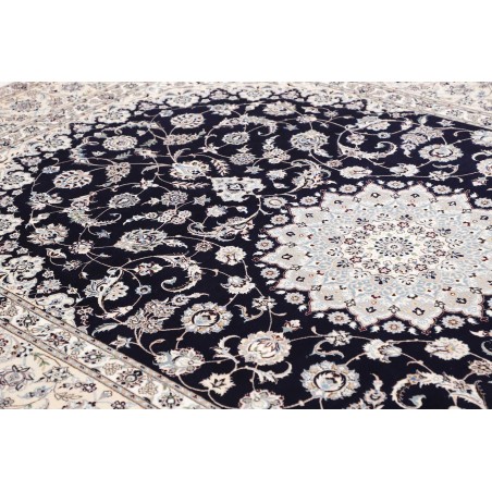 Tappeto Nain 6La Persia bianco blu 211x317