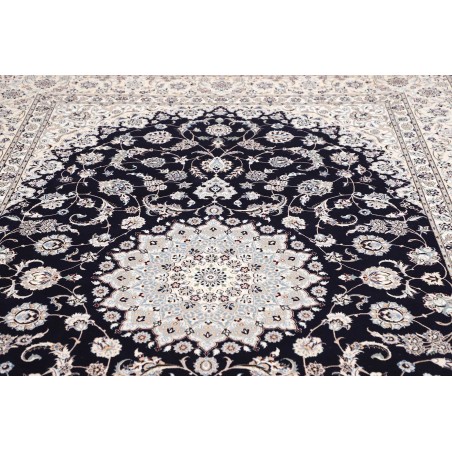 Tappeto Nain 6La Persia bianco blu 211x317