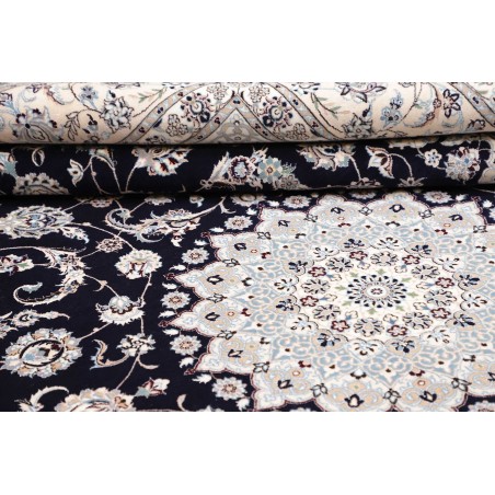 Tappeto Nain 6La Persia bianco blu 211x317
