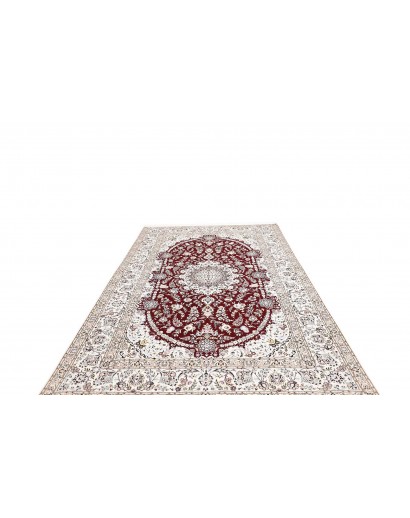 Tappeto Nain 6La Persia bianco azzurro 200x307