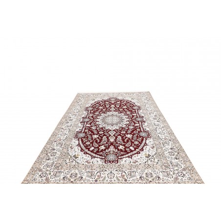 Tappeto Nain 6La Persia bianco azzurro 200x307