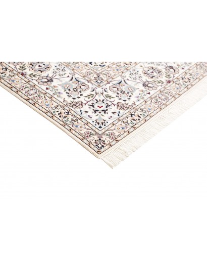 Tappeto Nain 6La Persia bianco azzurro 200x307