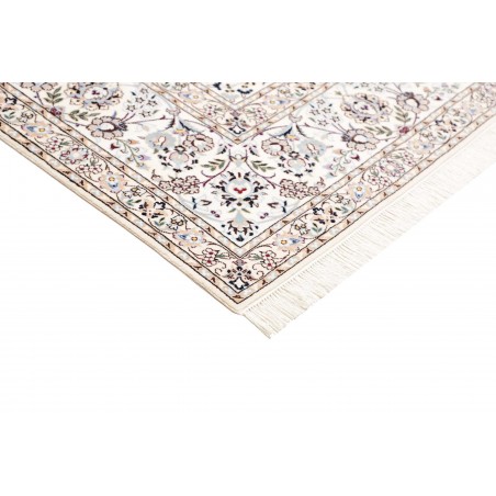 Tappeto Nain 6La Persia bianco azzurro 200x307