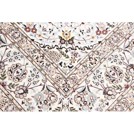 Tappeto Nain 6La Persia bianco azzurro 200x307