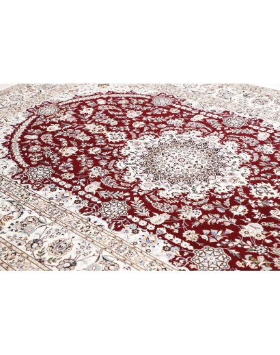 Tappeto Nain 6La Persia bianco azzurro 200x307