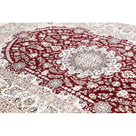 Tappeto Nain 6La Persia bianco azzurro 200x307