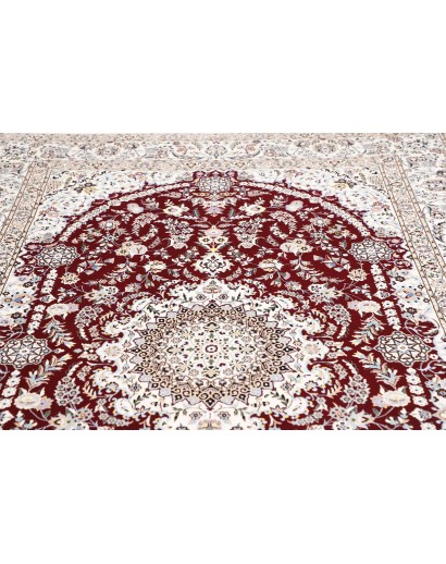 Tappeto Nain 6La Persia bianco azzurro 200x307