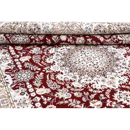 Tappeto Nain 6La Persia bianco azzurro 200x307