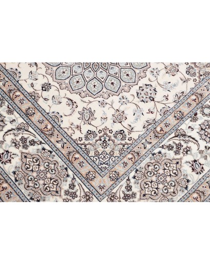 Tappeto Nain 6La Persia bianco grigio 215x317