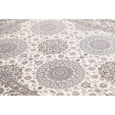 Tappeto Nain 6La Persia bianco grigio 215x317