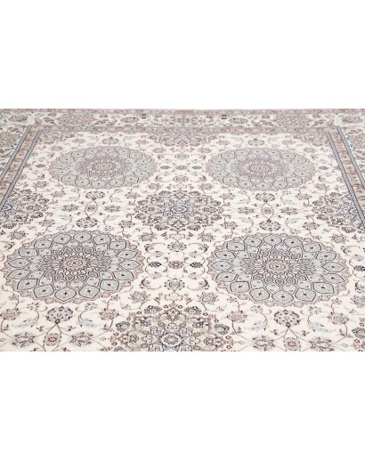 Tappeto Nain 6La Persia bianco grigio 215x317