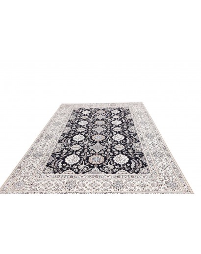 Tappeto Nain 6La Persia bianco blu 219x306
