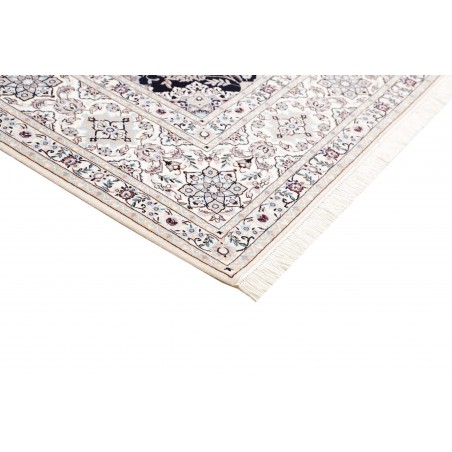 Tappeto Nain 6La Persia bianco blu 219x306