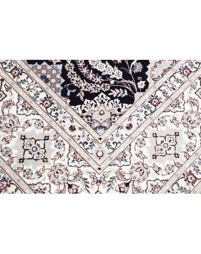 Tappeto Nain 6La Persia bianco blu 219x306