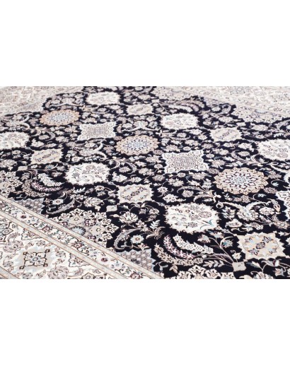 Tappeto Nain 6La Persia bianco blu 219x306