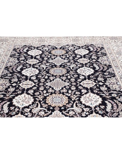 Tappeto Nain 6La Persia bianco blu 219x306